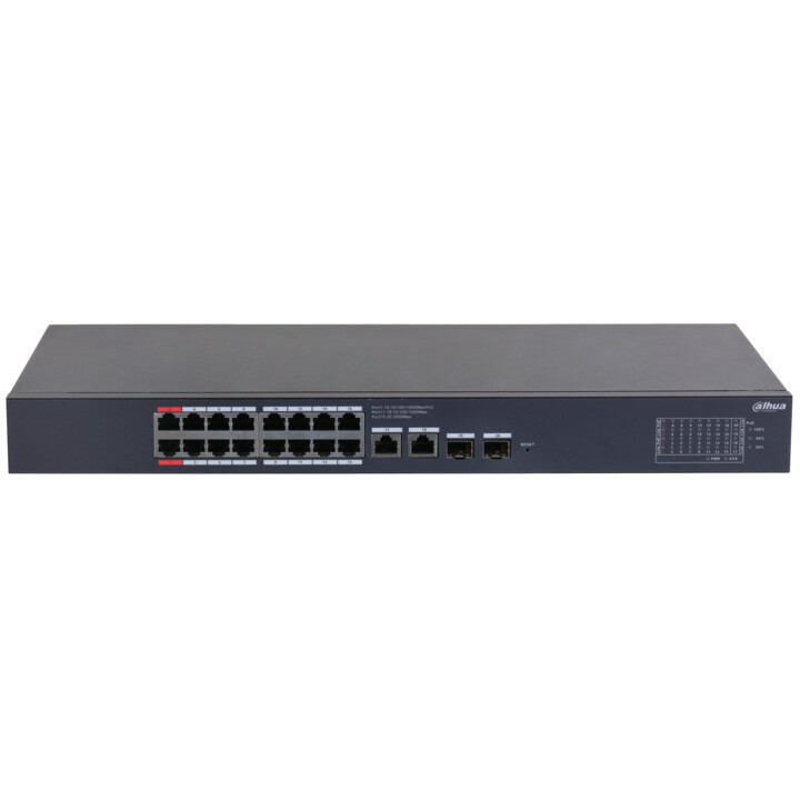 Dahua CS4220-16GT-135 Conmutador Gigabit de Escritorio Gestionado en la Nube de 20 Puertos con 16 Puertos PoE
