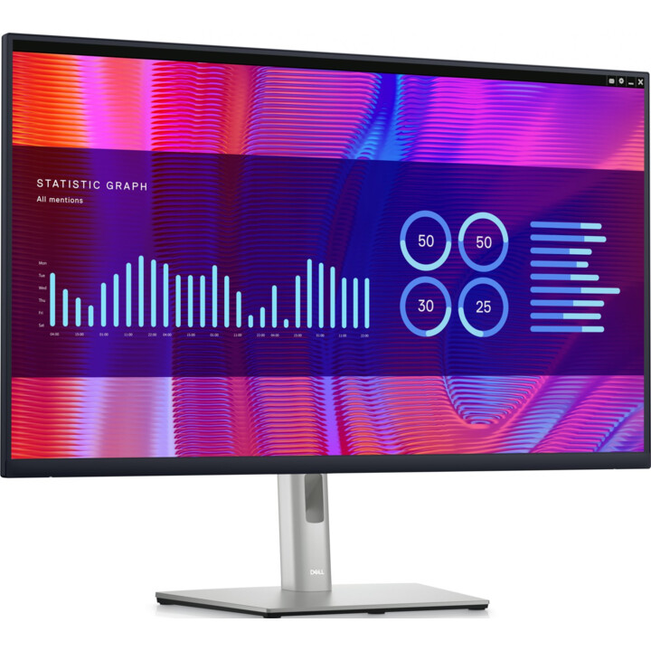 Serie Dell P P3223DE 31.5" QHD IPS Monitor LCD, 65Hz, 5 ms, nero/argento