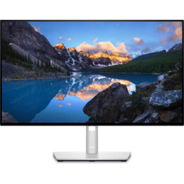 Dell Ultrasharp 24" FHD LCD IPS Monitor, USB-C Hub Black, Silver