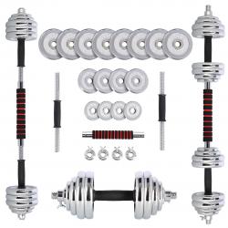 Barbells-Straps en maleta 2 en 1 SGP30 HMS 2x15 kg