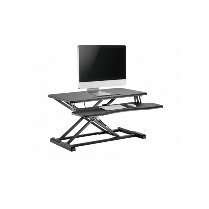 Equip 650840 Ergonomic Desktop Stand for PC/Screen and Keyboard, Adjustable Height