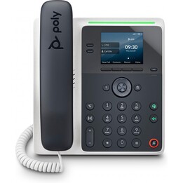 POLY Edge E100 IP Phone and PoE-enabled teléfono IP Negro IPS