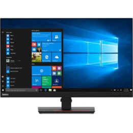 Lenovo ThinkVision T27Q-20 27" 2560 x 1440 Pixel WQHD LCD Monitor, flach, schwarz