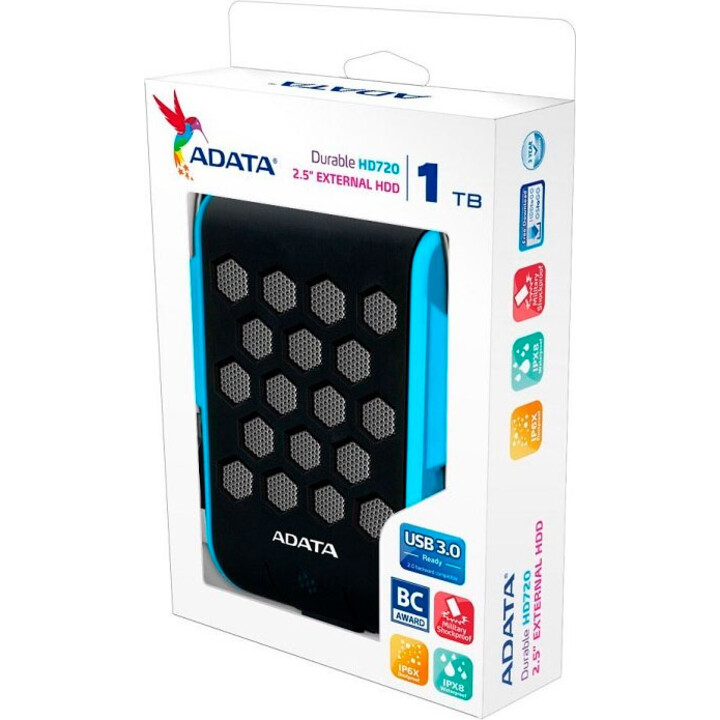 Adata HD720 1TB External Hard Drive, Blue