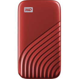 WD My Passport SSD 2 TB Drive a stato solido portatile esterno, rosso