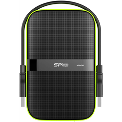 Silicon Power SP A60 2.5\" USB 3.0 External Hard Drive, 2 TB, Black