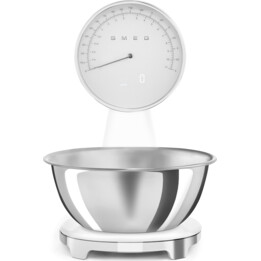 SMEG Analog and Digital Kitchen Scale White KSF01WHW