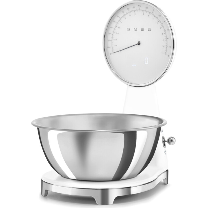 SMEG Analog und digitaler Küchenwaage weiß KSF01WHWW