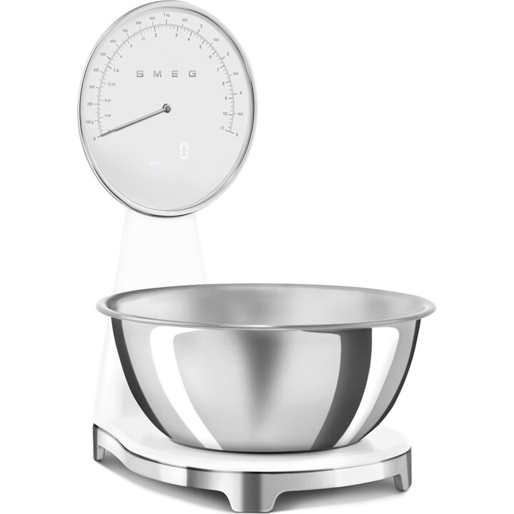 SMEG analogico e digitale Scala della cucina bianca KSF01WHWW