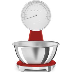 Balance de cuisine analogique et numérique Smeg Rouge ksf01rdww