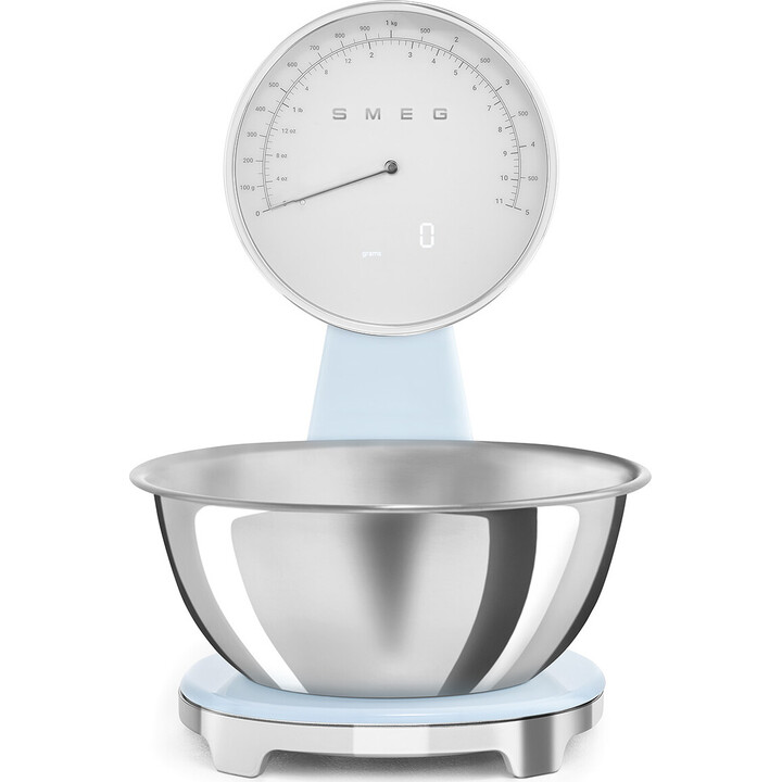 Smeg analog and digital kitchen scale pastel green ksf01pgww