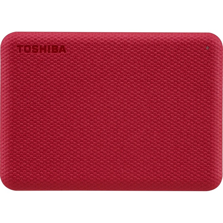 Toshiba Canvio Advance 2TB Portable Hard Drive, USB 3.2 Gen 1, Red