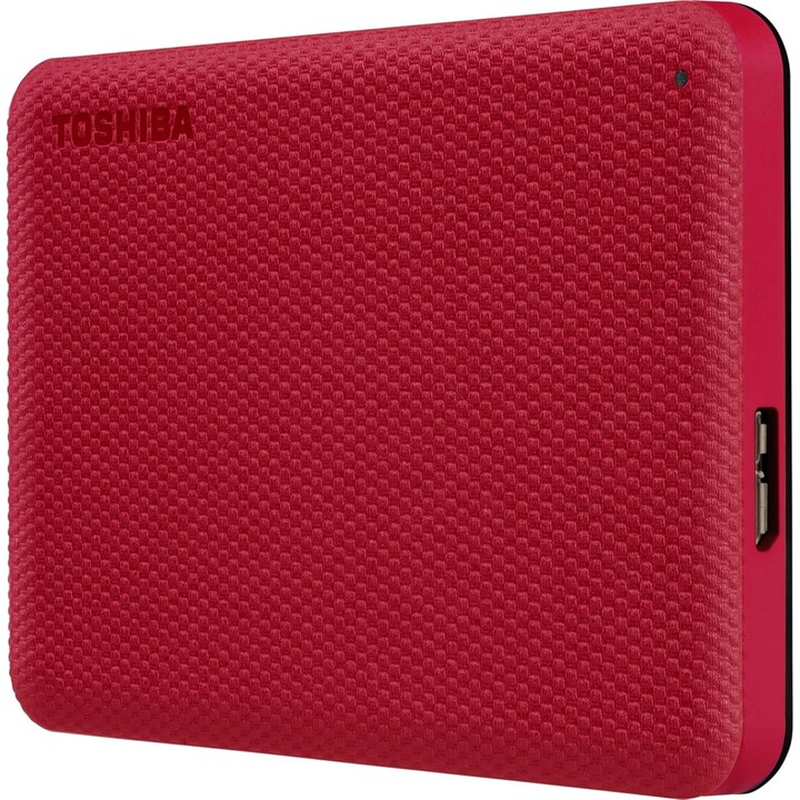 Toshiba Canvio Advance 2TB Portable Hard Drive, USB 3.2 Gen 1, Red