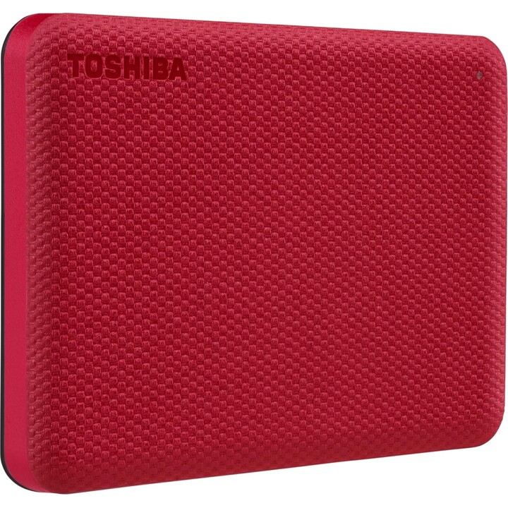 Toshiba Canvio Advance 2 To Drive portable, USB 3.2 Gen 1, rouge
