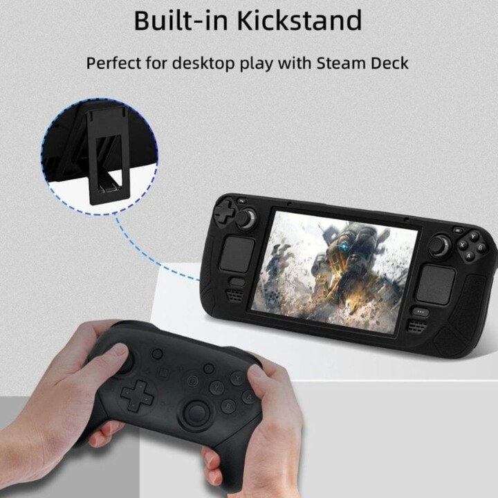 Pgtech Silicone Case with Holder for Steam Deck