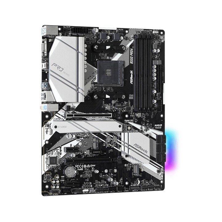Asrock B550 Pro4 AMD B550 AM4 Soquete ATX