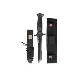 Faca de combate Mil-Tec German Combat Knife preta 2000 aço 440