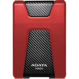 isco Duro Externo ADATA AHD650-1TU3-CRD de 1 TB USB 3.0, Rojo