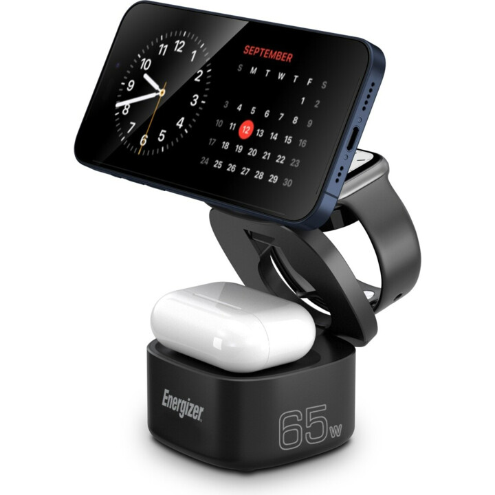 Induktionsladegerät 65W QI + Magnet (Stand) + PC