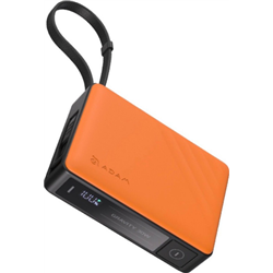 Bateria externa Adam gravity 30w 10.000mah usb + 2xusb-c laranja