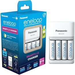 Caricatore Panasonic SmartPlus + 4x AA ENELOOP 2000 MAH