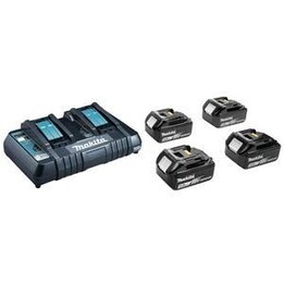 KIT ALIMENTATORE MAKITA 18V (BL1850Bx4+DC18RD) MAKPAC