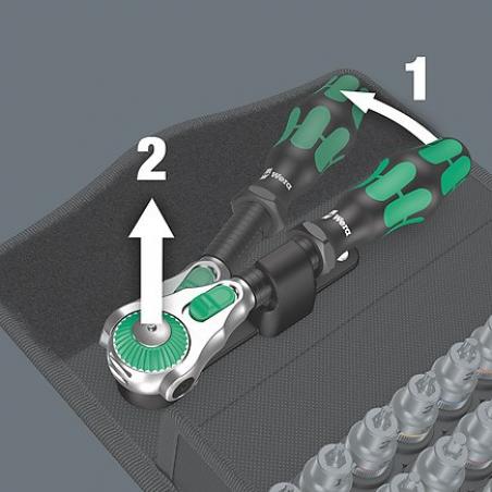 Wera 05003536001 llave de tubo Juego de llaves de tubo 35 pieza(s)