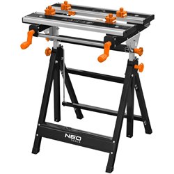 Workbench ajustável, alumínio 60 x 58 x 77-107 cm
