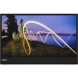 Lenovo ThinkVision M15 15.6, Portable Monitor, 1920 x 1080, Full HD, Black