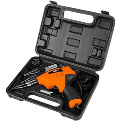 Pistola de soldar 200W con acceso en estuche