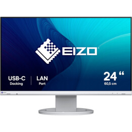 Monitor LED Eizo FlexScan EV2490-WT 23,8" FHD, Ajustes de Altura, Blanco