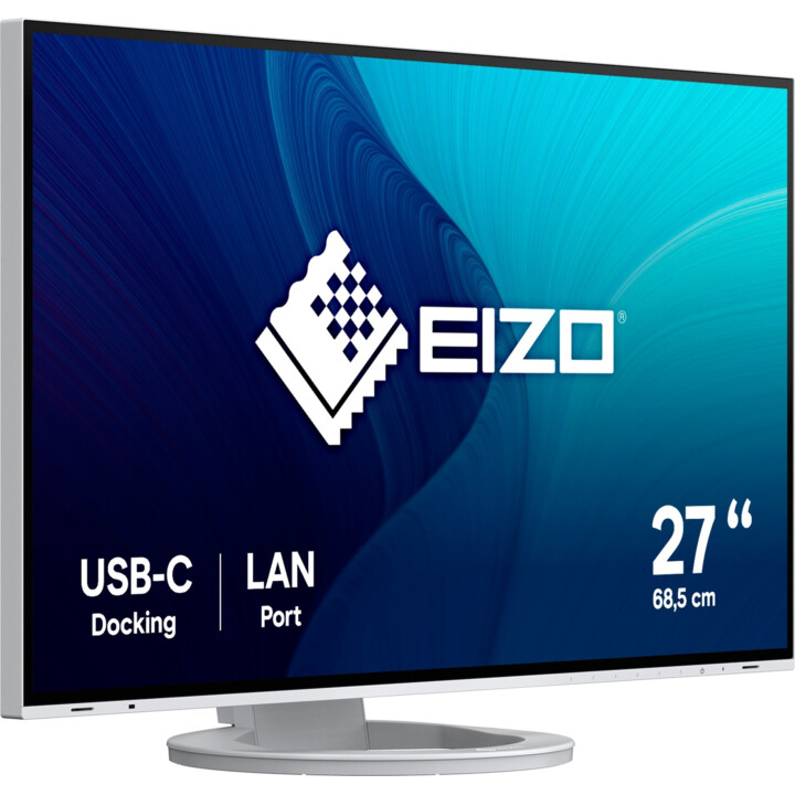 Monitor Eizo LED FlexScan EV2795-WT Quad HD da 27", IPS, 60Hz, Bianco