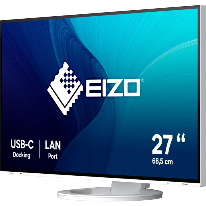Monitor Eizo LED FlexScan EV2795-WT Quad HD da 27", IPS, 60Hz, Bianco
