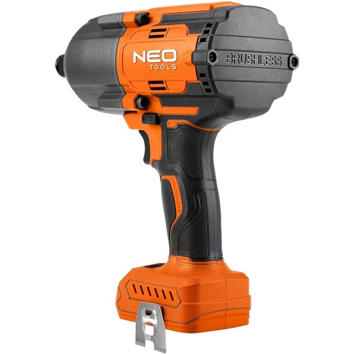 Neo Tools 04-618, avvitatore a impulsi senza spazzole da 18 V Li-Ion, 1100 Nm di coppia elevata, arancione