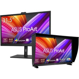 ASUS Proart Display PA32DC, Monitor profissional de 31,5 polegadas, 4K, UHD, 3840 x 2160, OLED, HDR-10, preto