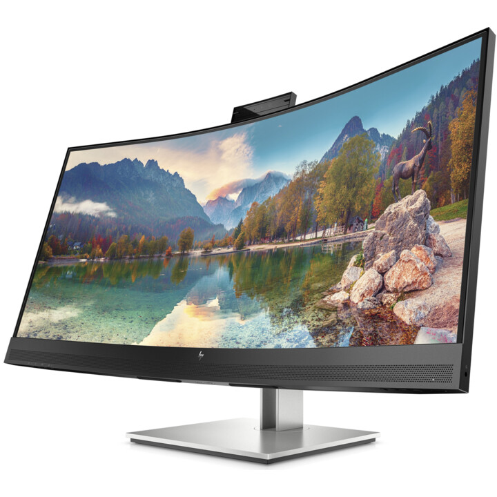 HP E34m G4 34, Curved Monitor, 1440p, WQHD, VA, LCD, Black/Gray