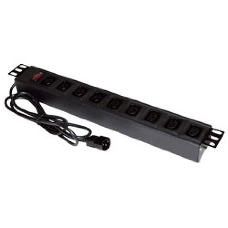 Alantec PZ010 base múltiple 1,8 m 9 salidas AC Interior Negro