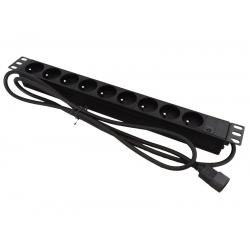 Alantec PZ09U base múltiple 1,8 m 9 salidas AC Interior Negro