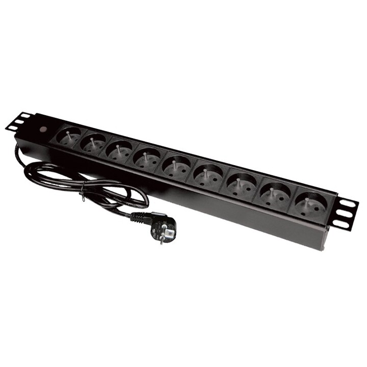 Alantec PZ09 Verlängerungskabel 1,8 m 9 AC-Ausgänge Indoor Schwarz