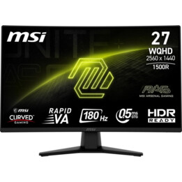 MSI MAG 274CQF 27" LED Rapid VA QHD Monitor curvo 180Hz