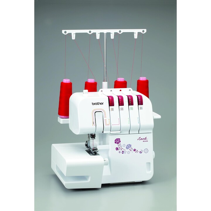 Brother M343D máquina de coser overlock blanca