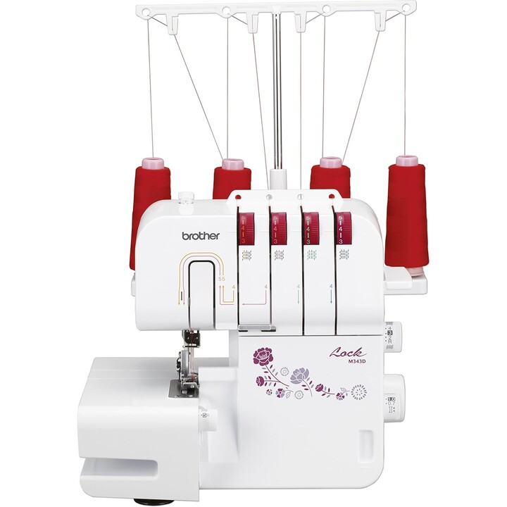 Brother M343D máquina de coser overlock blanca