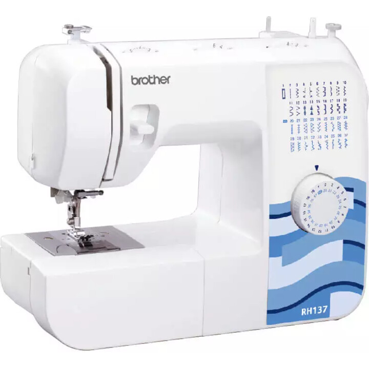Brother RH137 mechanical sewing machine white/violet
