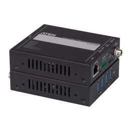 Extensor de rede Aten UCE33100, transmissor e receptor de rede, preto