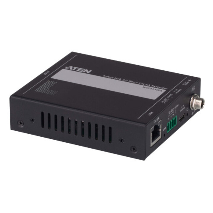 Prolongateur réseau Aten UCE33100, émetteur et récepteur réseau, noir