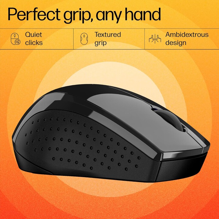 HP 220 Silent Wireless Mouse, 2.4 GHz Dongle, 15 Month Battery, Windows, Mac, Chromebook, Black