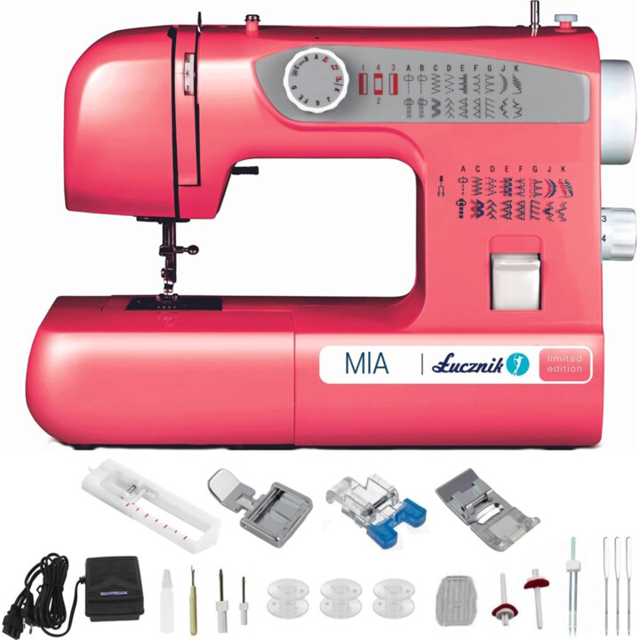 Máquina de Coser Semiautomática Łucznik Mia, 38 Puntadas