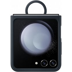 Case en silicone Samsung EF-PF731 avec anneau pour Galaxy Z Flip5, bleu