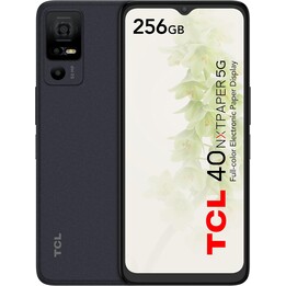 TCL 40 NXTPAPER 5G, 12 GB (6+6) 256 GB, Dual SIM, 6,6 Display 90 Hz, 50MP Kamera, 5000mAh, Android 13, Schwarz