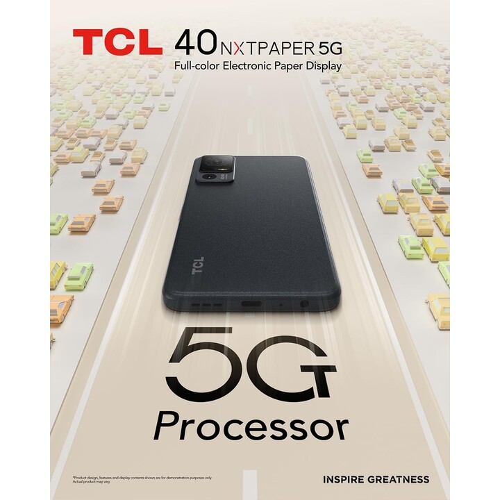 TCL 40 NXTPAPAR 5G, 12 GB (6+6) 256 GB, SIM duplo, 6,6 Exibir 90Hz, câmera de 50mp, 5000mAh, Android 13, preto